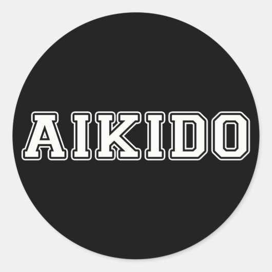 Sticker Rond Aikido (Devant)