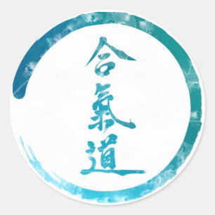 Sticker Rond Aikido