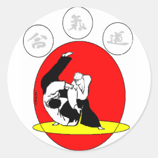 STICKER ROND AIKIDO
