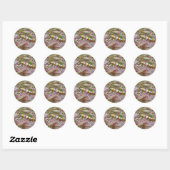 Sticker Rond Ailanthus Webworm Moth (Atteva punctella) Articles (Feuille)