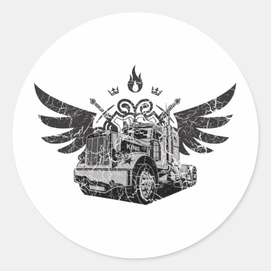 Sticker Rond Ailes de camion (Devant)