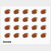 Sticker Rond Ailes de poulet (Feuille)