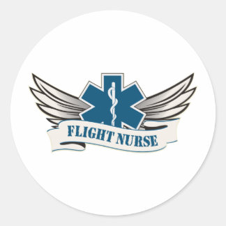Sticker Rond ailes d'infirmière de vol