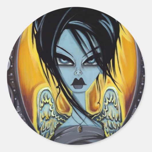 Sticker Rond Ailes du désir (Devant)