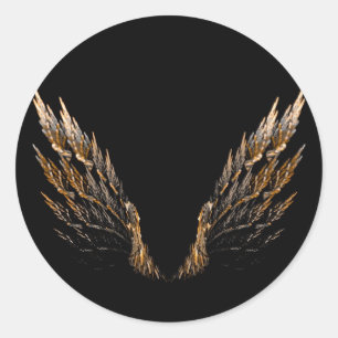 Sticker Rond Ailes ouvertes