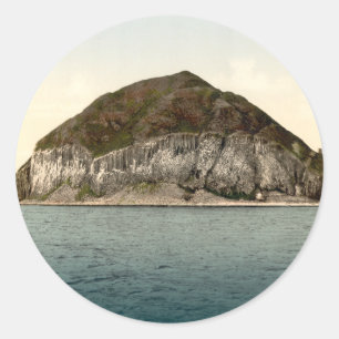 Sticker Rond Ailsa Craig, Firme de Clyde, Écosse