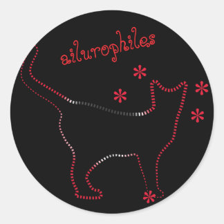 Sticker Rond ailurophiles