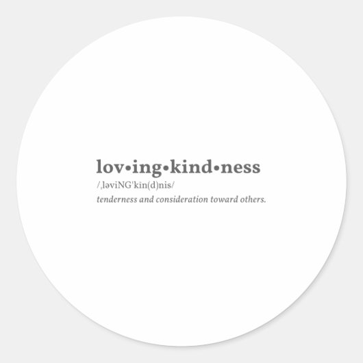 Sticker Rond Aimance - Tendances et considération (Devant)