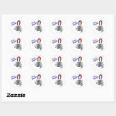 Sticker Rond Aimant (Feuille)