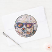 Sticker Rond Aimant flexible Hippie 'Chon (Enveloppe)