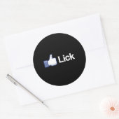 STICKER ROND AIME LÉCHER (Enveloppe)