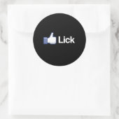 STICKER ROND AIME LÉCHER (Sac)