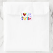STICKER ROND AIME NAGER (Sac)