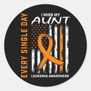 Sticker Rond Aimé Un En Mémoire De Tante Leucémie De Sensibilis