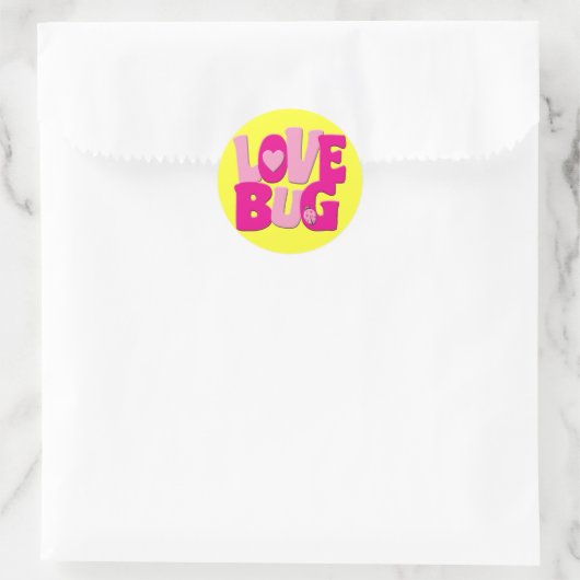 STICKER ROND AIMER BUG (Sac)