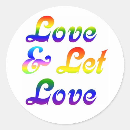 STICKER ROND AIMER ET LAISSER AIMER (Devant)