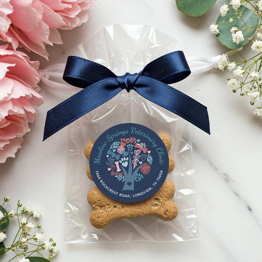 Sticker Rond Aimer Floral & Foliage Compagnie Paw Tree