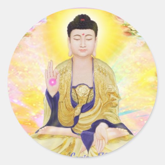 Sticker Rond Aimer gentillesse (Devant)