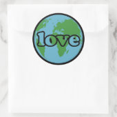 Sticker Rond Aimer la Terre (Sac)