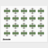 Sticker Rond Aimer le Mariage de longévité (Feuille)