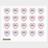 Sticker Rond Aimer ma mère (Feuille)