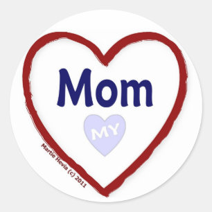 Sticker Rond Aimer ma mère