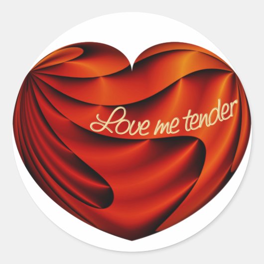 Sticker Rond Aimer moi Tender (Devant)