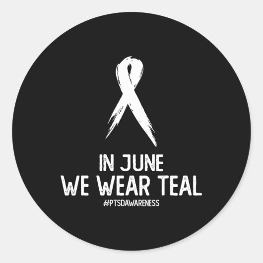 Sticker Rond Aimer Support Ptsd Post Stress Traumatique Trouble (Devant)