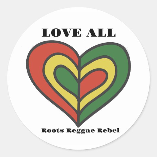 Sticker Rond AIMER TOUTE Couverture Hitch (Devant)