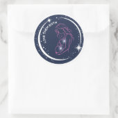 Sticker Rond Aimez-Les À La Fois Enceinte Mère Céleste (Sac)