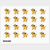Sticker Rond Aimez Mes Soins ! (Feuille)