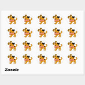 Sticker Rond Aimez Mes Soins ! (Feuille)