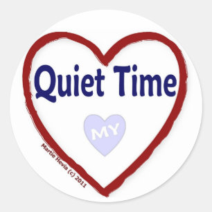 Sticker Rond Aimez mon temps tranquille