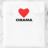 Sticker Rond Aimez Obama (Sac)