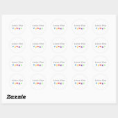 Sticker Rond Aimez Votre Vodka (Feuille)