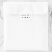 Sticker Rond Aimez Votre Vodka (Sac)