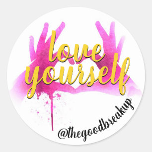 Sticker Rond Aimez-vous