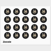 Sticker Rond Aint Fast Club Koala Sloth Turtle (Feuille)