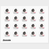 Sticker Rond Aint No Saint (Feuille)