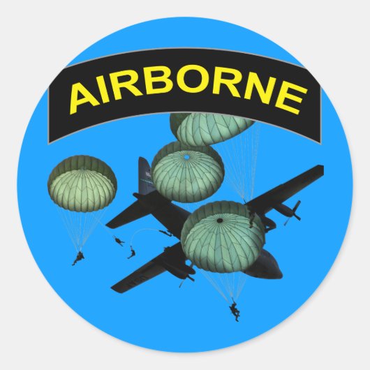 Sticker Rond Airborne 2 (Devant)
