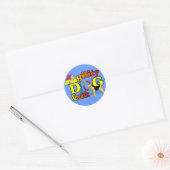 Sticker Rond Airedale_Cadeaux D'Agilité (Enveloppe)