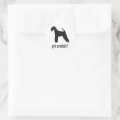 Sticker Rond Airedale Terrier (Sac)