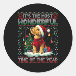 Sticker Rond Airedale Terrier Décorations d'arbres de Noël Chie