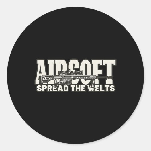 Sticker Rond Airsoft Étaler Les Welts Airsoft (Devant)