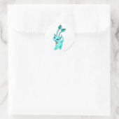 Sticker Rond Aisha Blue (Sac)
