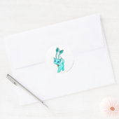 Sticker Rond Aisha Blue (Enveloppe)