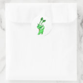 Sticker Rond Aisha Green (Sac)