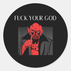Sticker Rond Aist Goat Satan Baphomet GIft