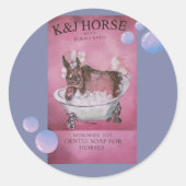 Sticker Rond ajout de savon de bain (Devant)