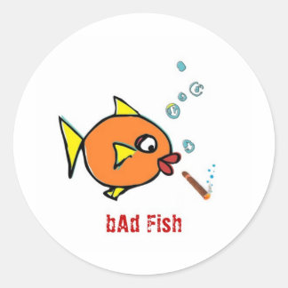 Sticker Rond Ajouter des extras de poisson